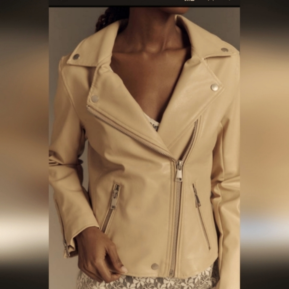 Anthropology  faux leather moto Jacket SOLD OUT ONLINE.Great Fall/sping
